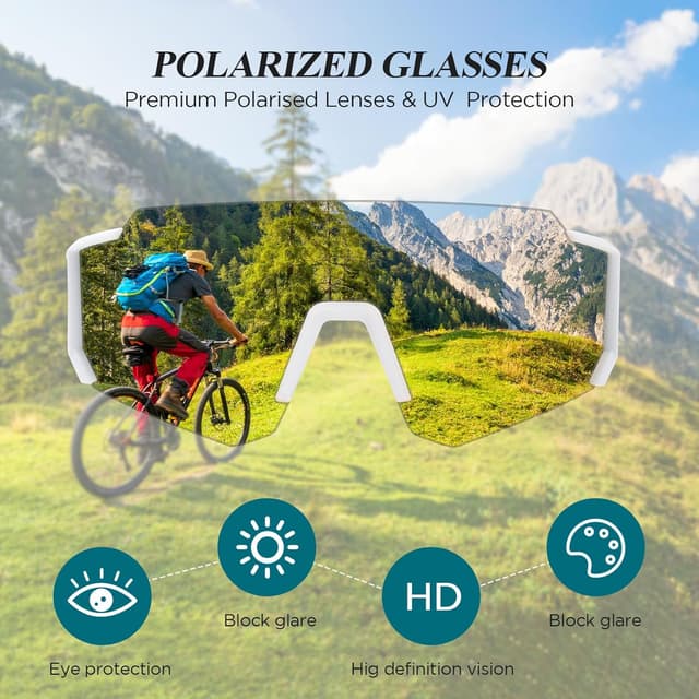Detalle 2 de AiQInu Lunettes de Sport Poli Polarisées