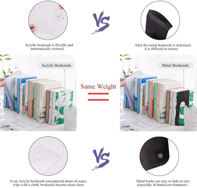 Thumbnail 5 de MerryNine Acrylic Bookends Pair