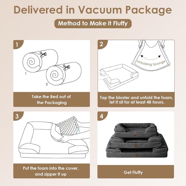 Thumbnail 6 de EHEYCIGA Cama Perro Grande 104x68x16cm