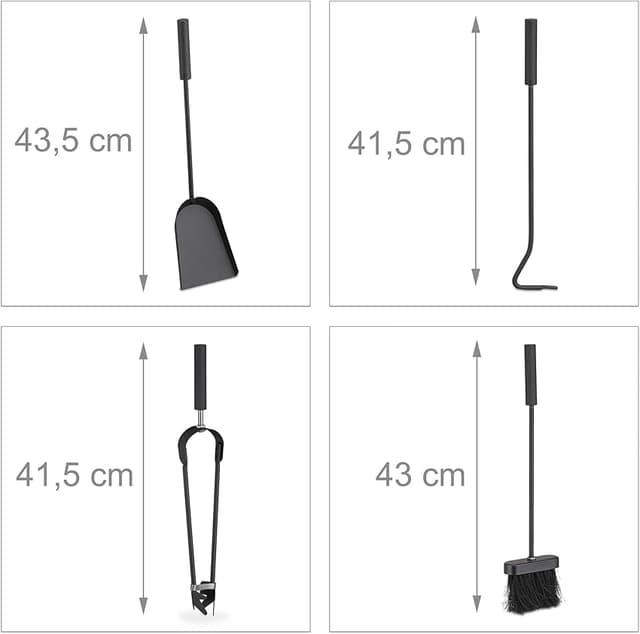 Thumbnail 4 de Relaxdays Set de Accesorios para Chimenea