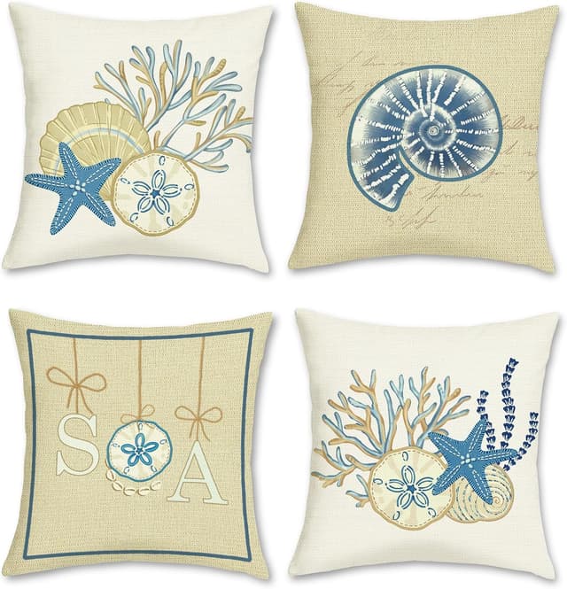 Thumbnail 6 de COZZSNUGE Kissenbezüge Küste 45 x 45