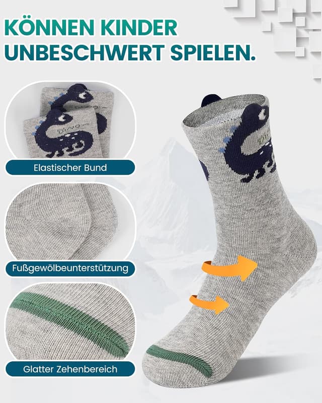 Detalle 2 de Kyopp Socken 10 Paar Kinder Crew Socks
