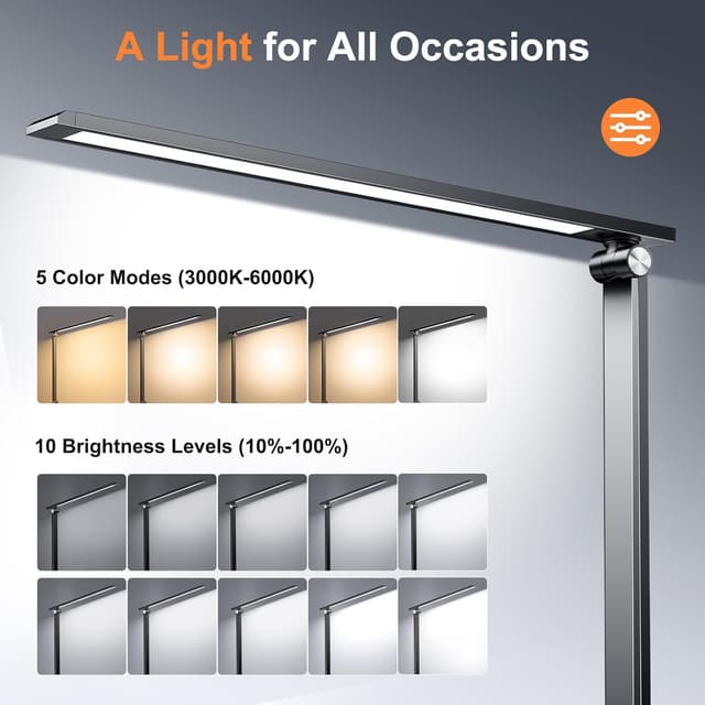 Thumbnail 1 de Ylatoial Lámpara Escritorio LED 5 Modos