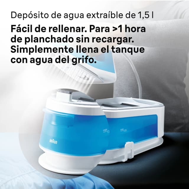 Detalle de Braun CareStyle 1 IS1012BL planchado 340 g/min