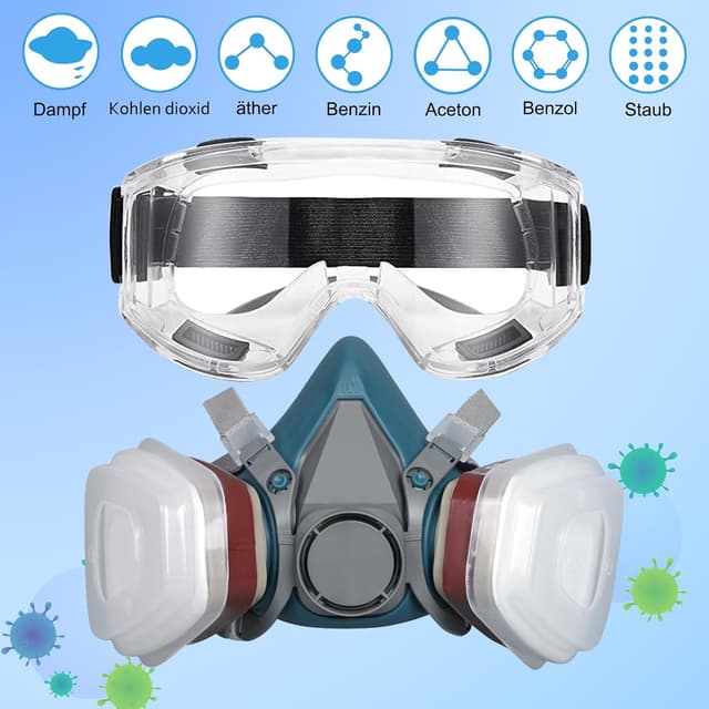 Thumbnail 4 de Masque Anti Poussière 18 in 1 Masques Peinture Réutilisable 🎭