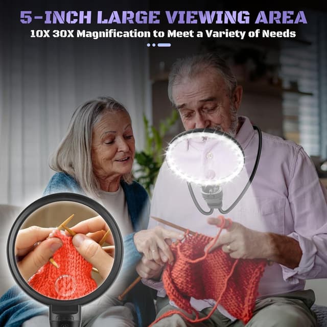 Detalle 2 de NZQXJXZ Lupa 10X con Luz