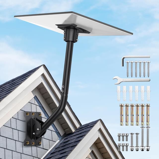 Detalle de Justech Starlink Gen 3 Mount Kit – Complete Wall & Roof Mount with Pipe Adapter (for Standard Dish V3)