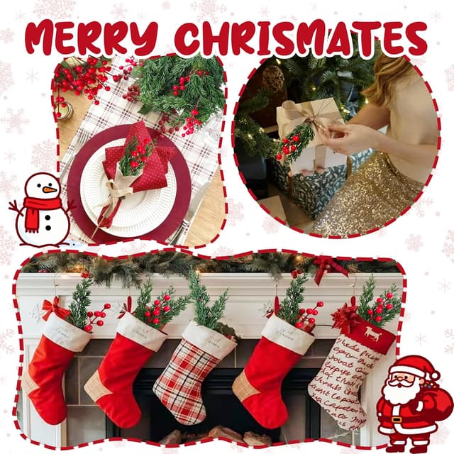 Thumbnail 5 de Weihnachts Kiefernzweige Set 40 Stück 🎄