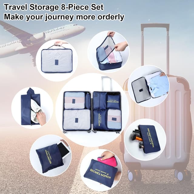 Thumbnail 2 de AiQInu Organizador de equipaje 7 piezas 40 x 30 x 12 cm