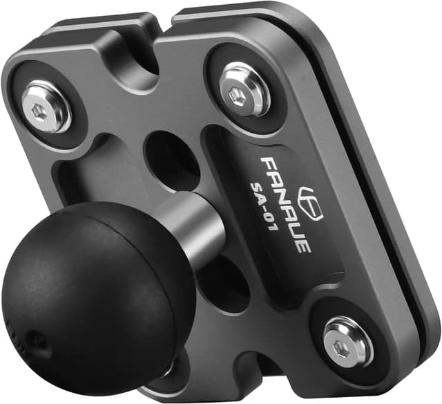 Detalle de FANAUE Aluminum Phone Holder with 1" Ball Head Adapter (RAM size B, SA-01) for motorcycles & bikes