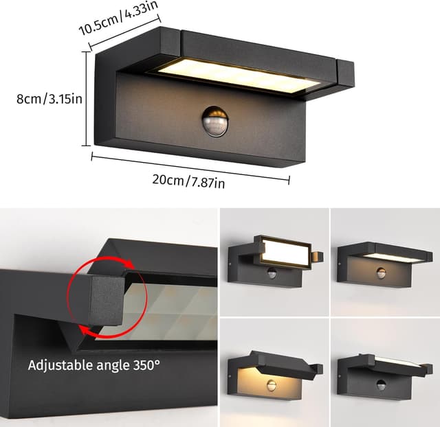 Detalle de Lampada parete LED esterni sensore movimento 22W
