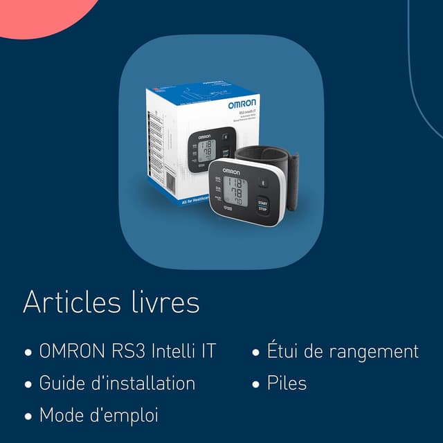 Thumbnail 6 de OMRON RS3 Intelli IT tensiomètre 13,5-21,5 cm