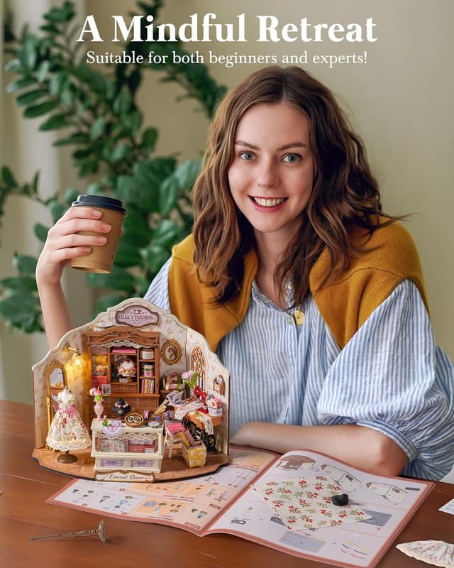 Thumbnail 6 de Rolife Sartoria di Elsa casa delle bambole in legno 🎎