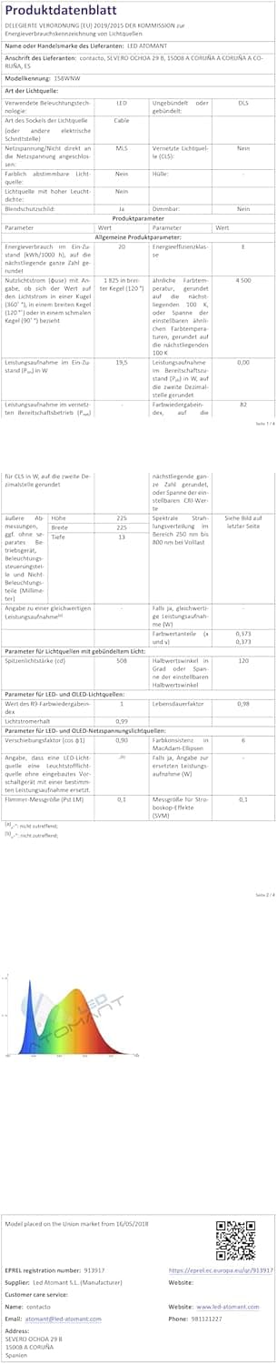 Thumbnail 10 de LED ATOMANT Pack 4x Downlight LED Extraplano Redondo