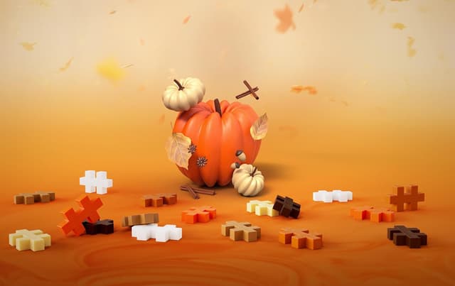 Detalle de Plus-Plus Building Blocks Toy (240 pc) – Pumpkin Spice Mix creative STEM play for ages 5+