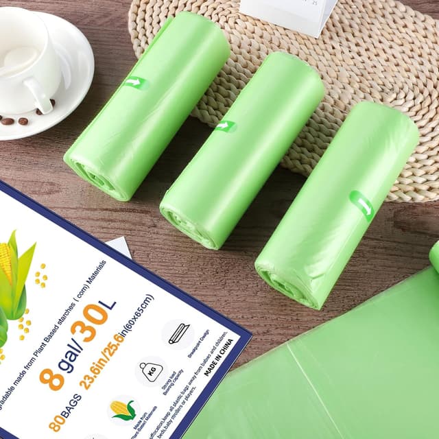 Thumbnail 6 de 30L 80-Pack Food Waste Bin Bags