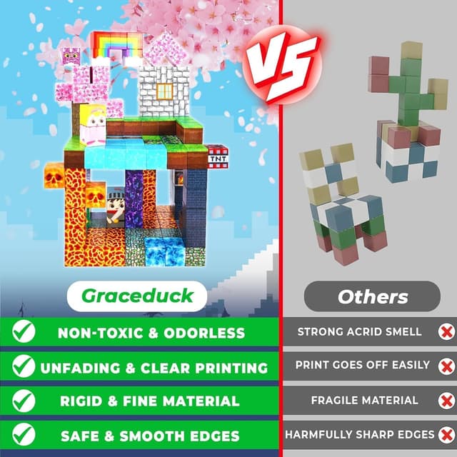 Thumbnail 4 de GraceDuck Magnetische Bausteine 150 đź§©