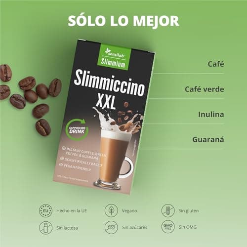 Thumbnail 1 de Slimmiccino XXL: Cafe Verde y Guaraná, 30 Sobres para Quemar Grasa ☕