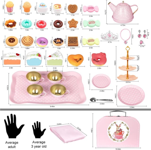 Thumbnail 1 de iAOVUEBY Tea Party Set 49pcs 🫖