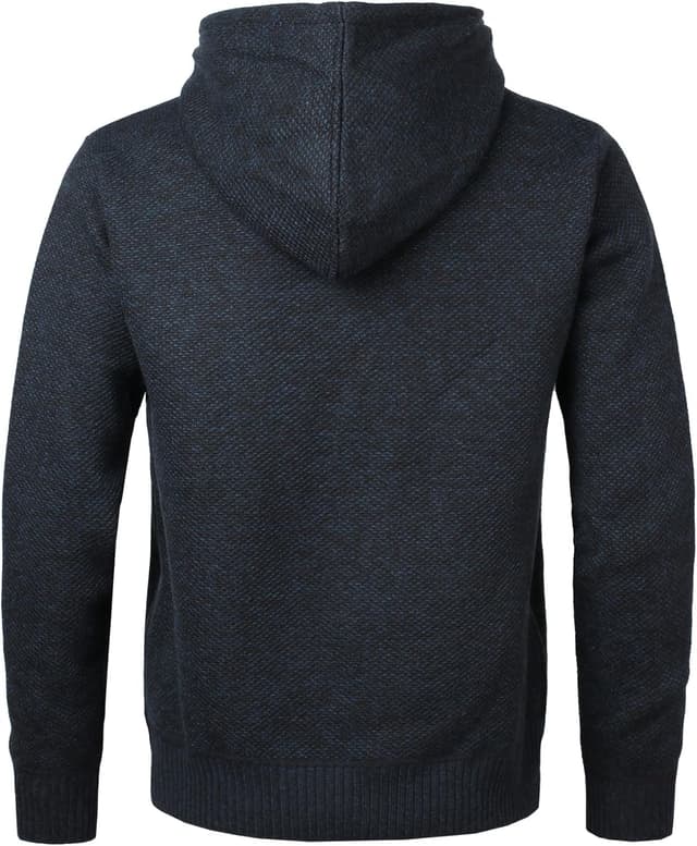 Detalle de Herothorn Hoodie à capuche homme en sweat épais et doublure chaude