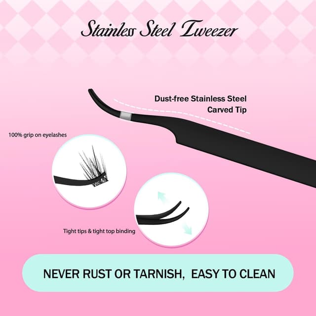 Thumbnail 5 de Kit pestañas pelo a pelo 320 piezas 8-16 mm