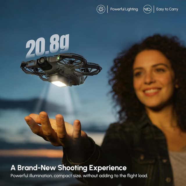 Detalle de STARTRC Neo 2 : train d’atterrissage éclairé pour DJI Neo 2 (augmentation de hauteur)