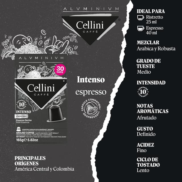 Thumbnail 3 de Café Cellini Cápsulas de Aluminio Compatibles Nespresso ☕ 120pcs