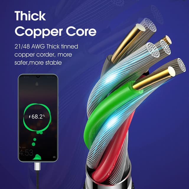 Thumbnail 4 de Anker 6ft USB-A to USB-C Charging Cable 3A