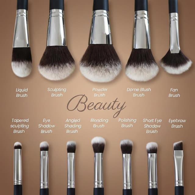 Detalle 2 de Celimait Makeup Brushes Set 12 pcs