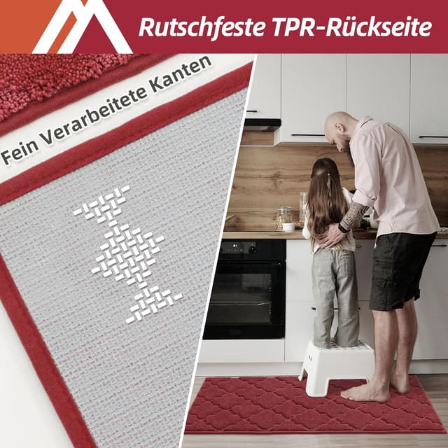 Detalle 2 de COSY HOMEER Küchenteppich 2er Set 50 x 75