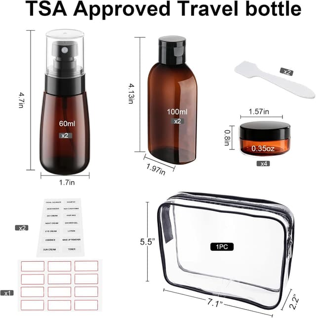 Detalle 2 de Decorniqu 15 Pack travel bottles for toiletries