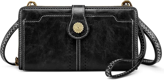 Detalle de S-ZONE Pn22b055 : porte-monnaie pour téléphone avec RFID et bandoulière