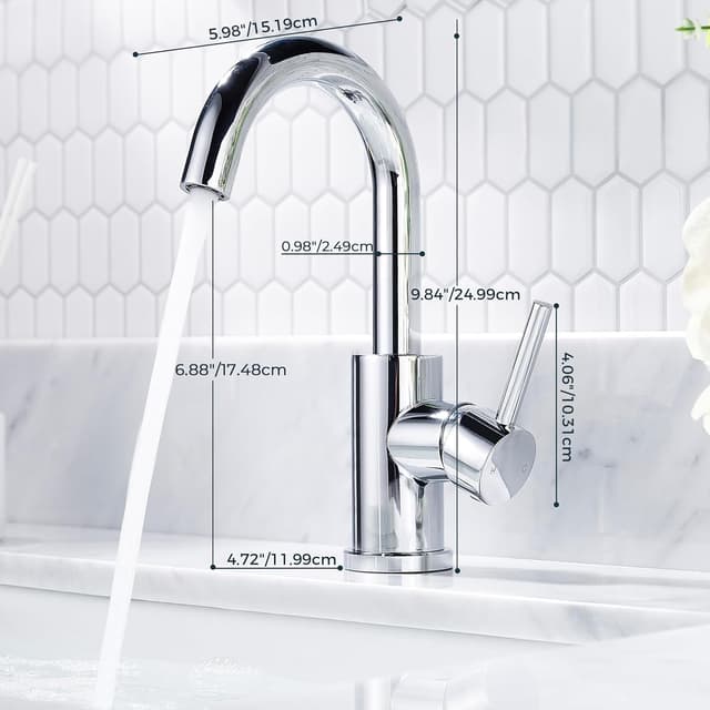 Detalle 2 de FORIOUS FORIOUS Wasserhahn 360° Drehbar Edelstahl