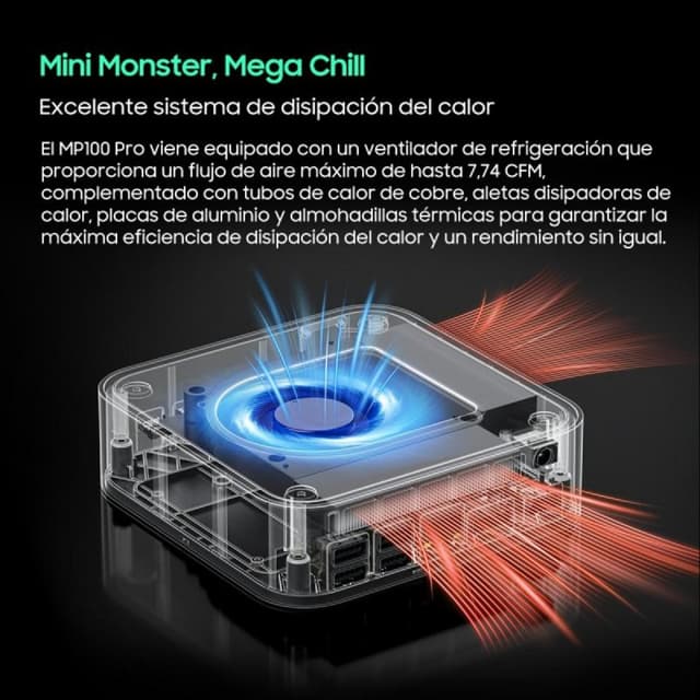 Detalle de Blackview MP100 Pro mini PC 1TB SSD Enero