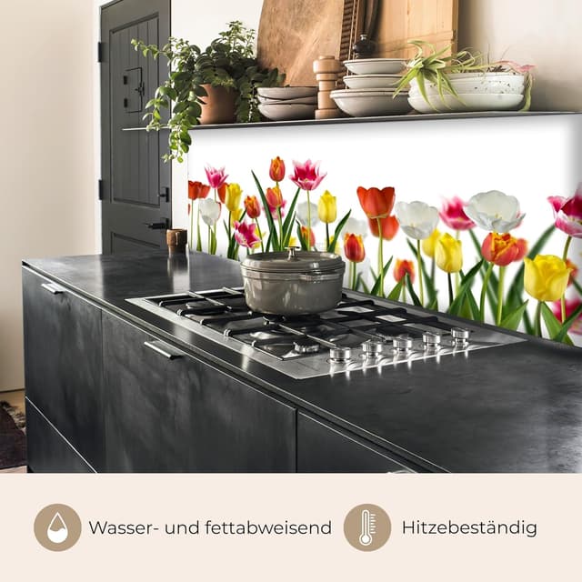 Thumbnail 6 de KitchenYeah Rückwand Küche 80x200 cm – selbstklebender Rückwandschutz mit Spritzschutz-Funktion