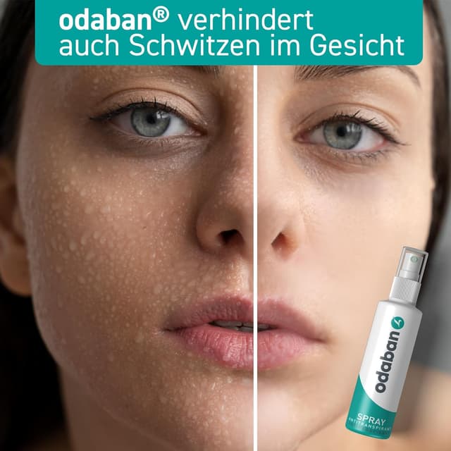 Detalle de odaban® Antitranspirant Deo Spray 30 ml gegen starkes Schwitzen (duftneutral, aluminiumchlorid-basiert)