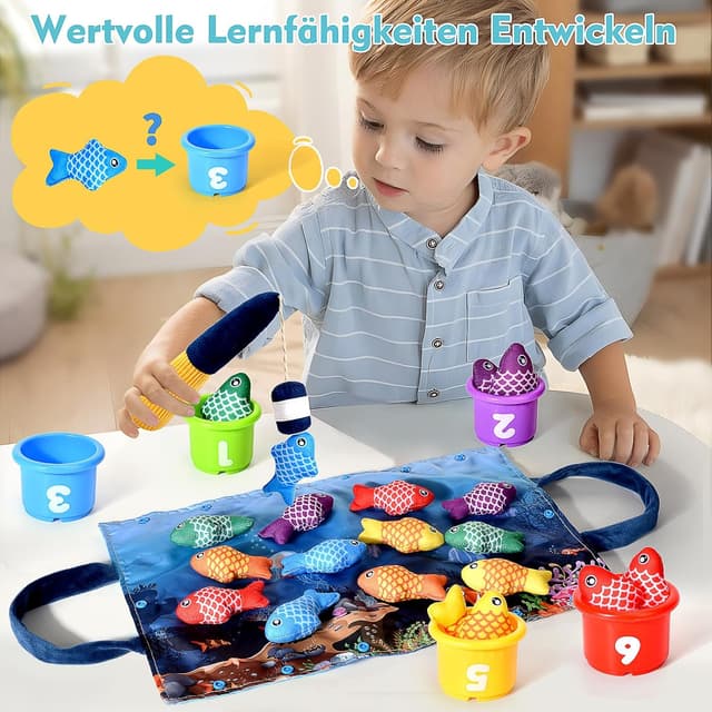 Thumbnail 3 de Yitical Montessori Angelspiel 22 Teile 🎣