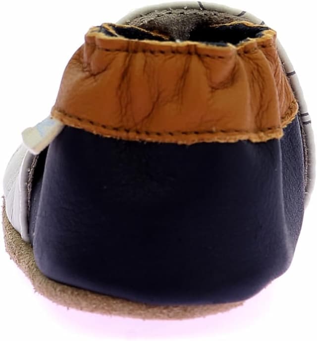 Detalle de Robeez Geometric Style – chaussons d’intérieur en cuir souple pour garçon