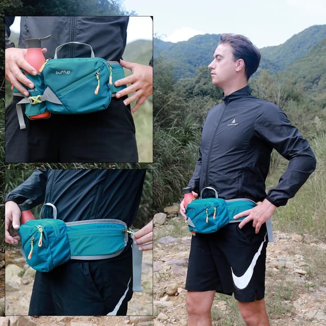 Detalle 2 de buffup Riñonera Deportiva con Portabotellas 3 L