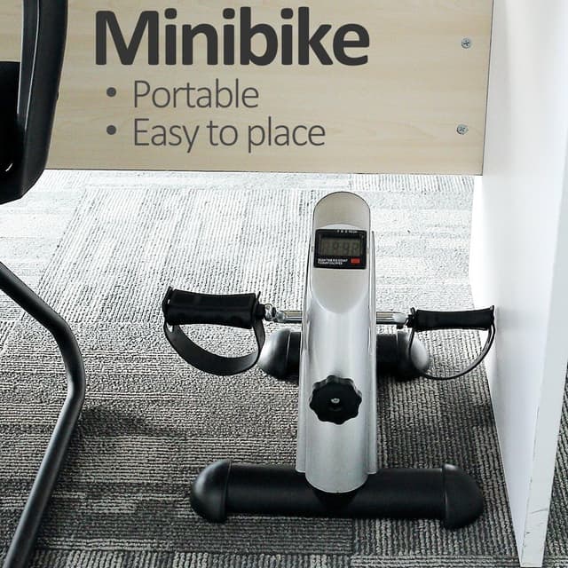 Detalle 2 de Mini Portable Exercise Bike Pedal Exerciser for Legs and Arms (LCD Fitness Gym Home)