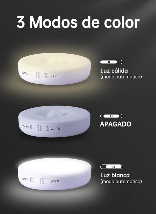 Thumbnail 3 de Homelist Luz Nocturna LED con Sensor de Movimiento, 6 Pack