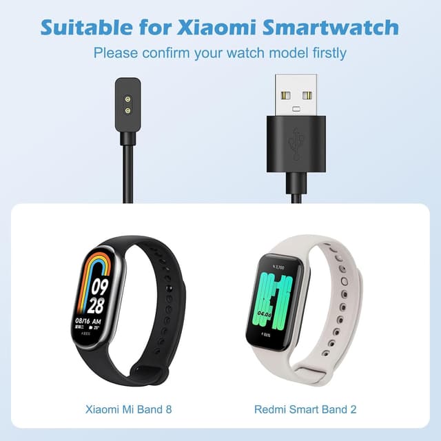 Detalle 2 de MoKo Charger for Xiaomi Smart Band 9 1m cable