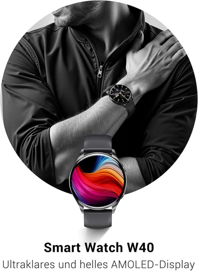 Detalle de IOWODO Smartwatch 2026 Damen Herren 1.43 AMOLED