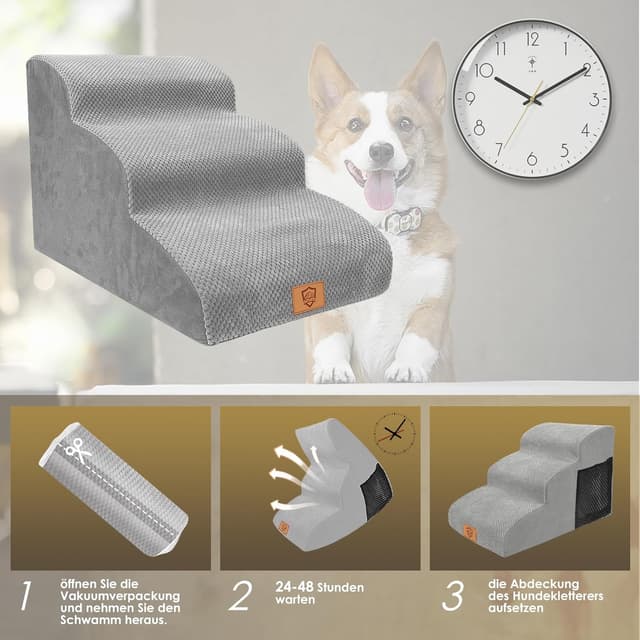 Thumbnail 3 de Thihome Hundetreppe 3 Stufen mit 25 kg