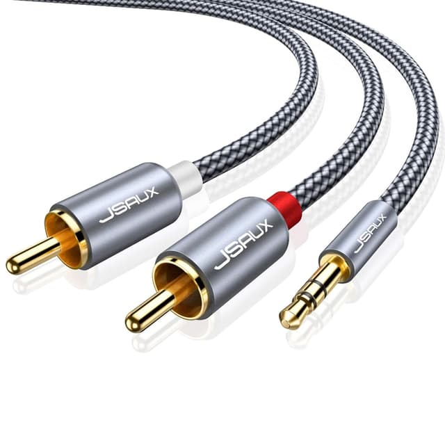 Detalle de JSAUX Câble 3,5 mm vers 2 RCA 2 m