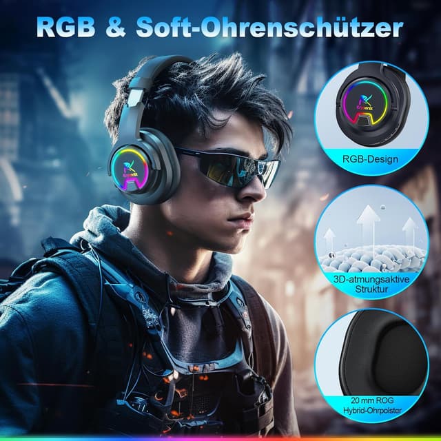 Detalle 2 de Krysenix PG3 Gaming Headset 48h