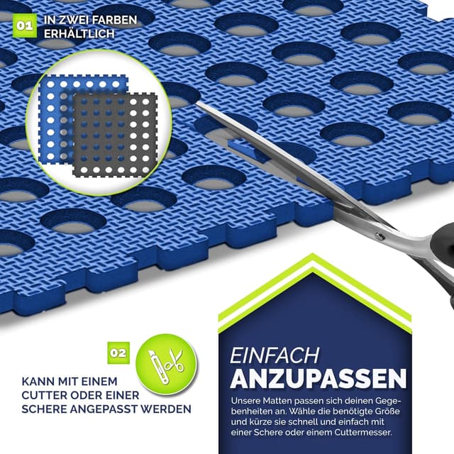 Thumbnail 4 de tillvex 12 tappetini protettivi per piscina 51x51 cm