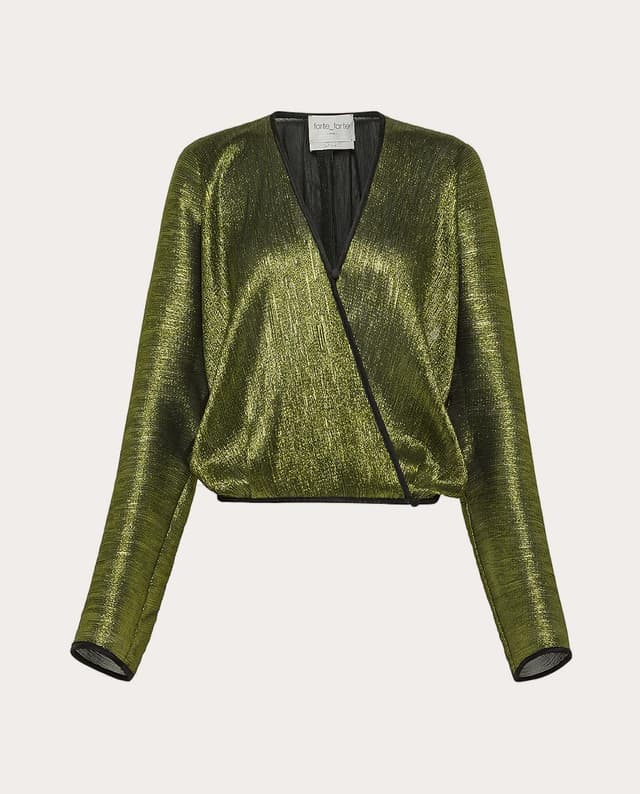 Imagen de Forte Forte Blusa lúrex cruzada en OfertitasTOP