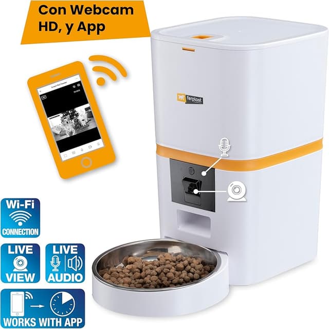 Detalle de Ferplast Risto Pet Smart comedero 6 L WiFi