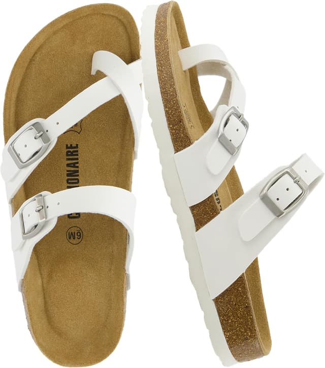 Detalle de CUSHIONAIRE Luna Sandals for Women Cork